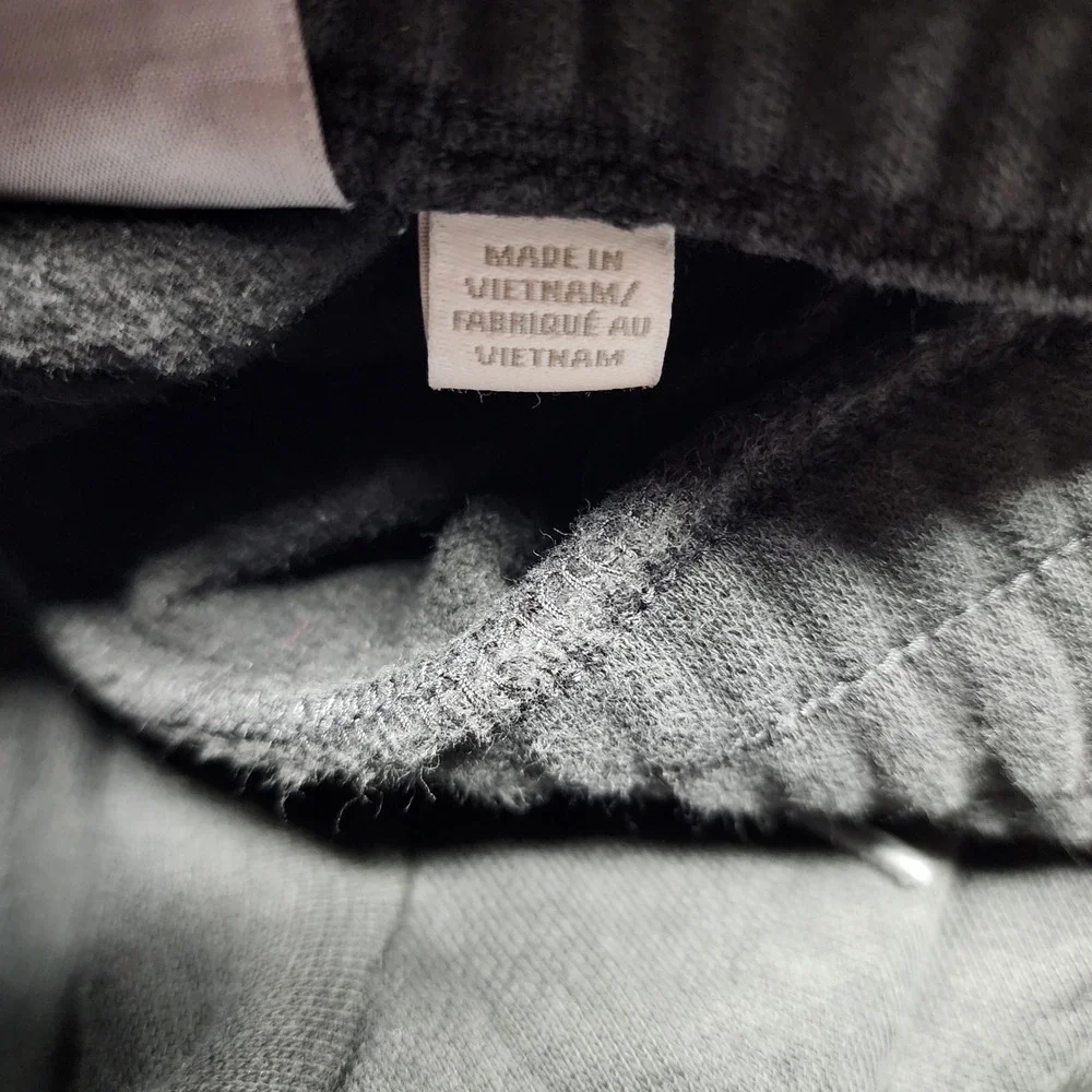 Puma Sweatpants Mens Medium Charcoal‎ Grey Fleece Joggers Logo 845787-01